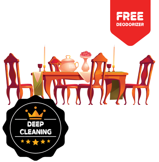 Dining Room Chair Deep Cleaning + FREE Deodorizer
