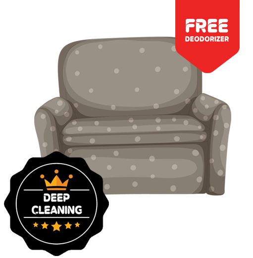 Living Room Chair/Recliner Deep Cleaning + FREE Deodorizer + Scotchguard